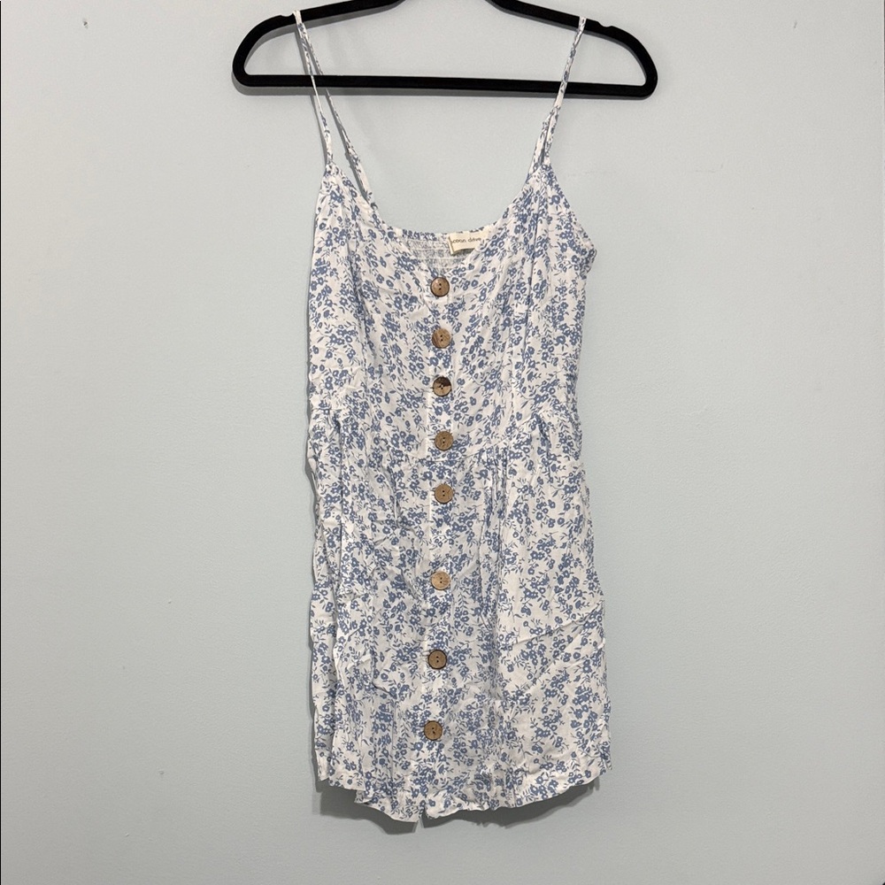 Amazon Blue Floral Mini Dress